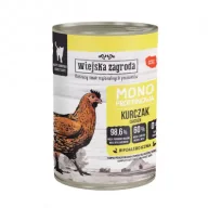 Mokra karma dla kotów - Wiejska Zagroda Karma mokra dla kota Monobiałkowa Kurczak (dorosły) 400 g - miniaturka - grafika 1