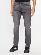Spodnie męskie - Jack&Jones Jeansy 12243599 Szary Slim Fit - miniaturka - grafika 1