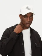 Czapki męskie - Calvin Klein Jeans Czapka z daszkiem Monologo LV04G5065G Biały - miniaturka - grafika 1