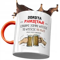 Kubki - Kubek Pomarańczowy Doroty Żony Koleżanki Prezent z Nadrukiem ze Zdjęciem + Opakowanie na prezent (wzór 04) - miniaturka - grafika 1