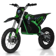 Pojazdy elektryczne dla dzieci - Cross elektryczny IML HP 6E 14/12 Czarno-zielony - miniaturka - grafika 1