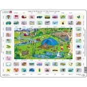 Puzzle - Puzzle 70 el. ramkowe maxi Learning English by the Countryside Larsen - miniaturka - grafika 1