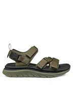 Sandały męskie - Geox Sandały U Spherica Actif X S U55L0A 0BC11 C3009 Khaki - miniaturka - grafika 1