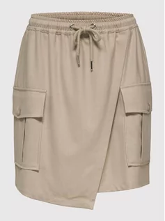 Spódnice - Selected Femme Spódnica trapezowa Coro 16082433 Beżowy Regular Fit - grafika 1