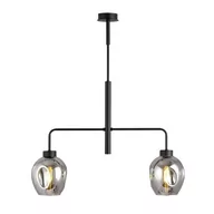 Lampy sufitowe - Emibig LUKKA 2 BLACK/GRAFIT 1163/2 lampa sufitowa żyrandol nowoczesny klosze 1163/2 - miniaturka - grafika 1