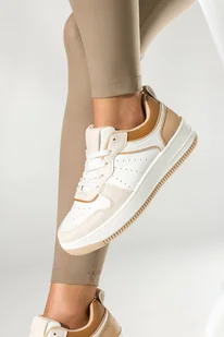 Białe sneakersy damskie buty sportowe na platformie sznurowane Casu 77077-4-37 - Sneakersy damskie Białe sneakersy damskie buty sportowe na platformie sznurowane Casu 77077-4-37 - Sneakersy damskie - miniaturka - grafika 1