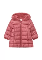Kurtki i płaszcze dla dziewczynek - s.Oliver Unisex - dziecięca pikowana kurtka z kapturem, ciemnoczerwony, 74 - miniaturka - grafika 1