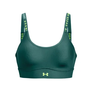 Damski Stanik sportowy UNDER ARMOUR UA INFINITY MID COVERED 1363353-722 – Zielony - Biustonosze - miniaturka - grafika 1