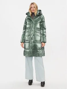 Rinascimento Kurtka zimowa CFC0113544003 Zielony Regular Fit - Kurtki damskie - miniaturka - grafika 1