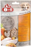 Przysmaki dla psów - 8in1 Przysmak 8in1 Meaty Treats Freeze Dried Kurczak z marchewką Przysmaki liofilizowane dla psa op 50g - miniaturka - grafika 1