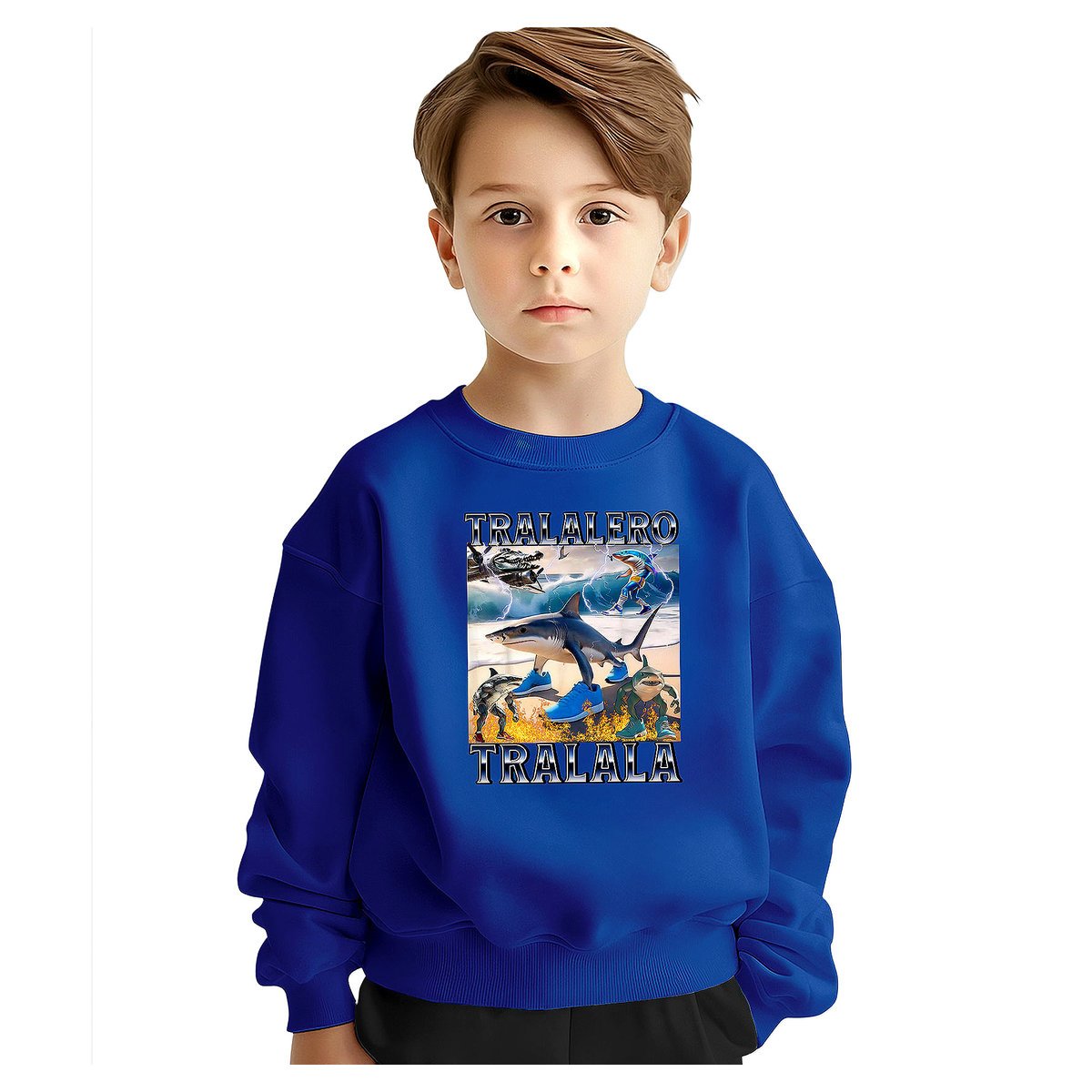 BLUZA DZIECIĘCA BRAINROT TRALALERO TRALALA 146-152 DLA CHŁOPCA DZIEWCZYNKI