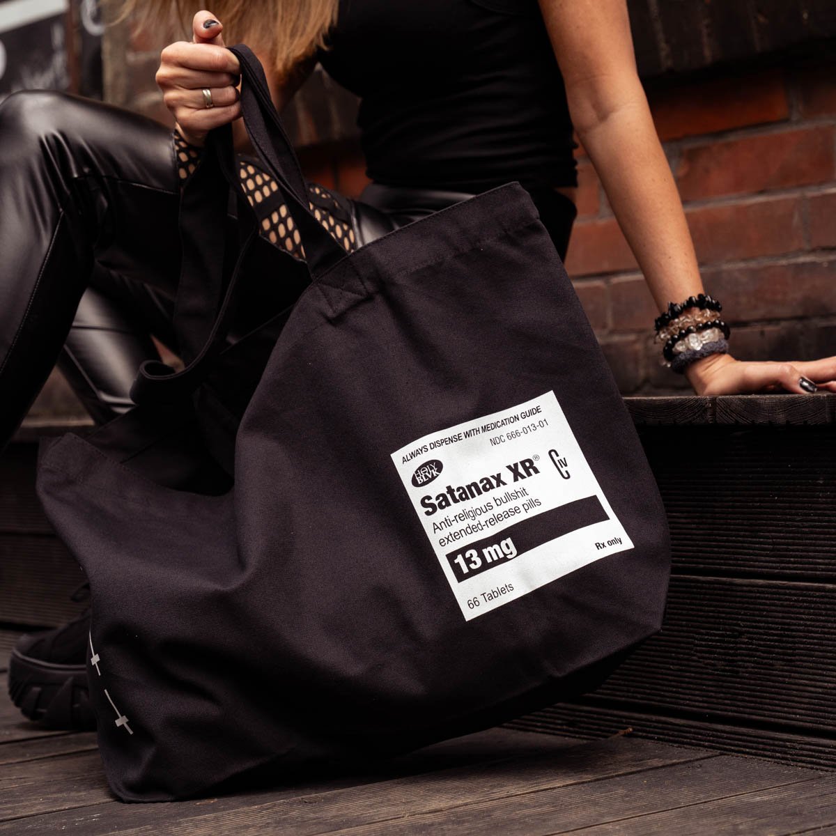 Torba Holy Blvk Satanax Tote Bag