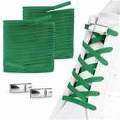 Akcesoria obuwnicze - Elastyczne sznurówki bez wiązania zielone - miniaturka - grafika 1