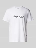 Koszulki męskie - T-shirt z nadrukiem z logo - miniaturka - grafika 1
