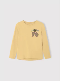 Bluzy dla chłopców - Name it Bluzka 13204615 Żółty Regular Fit - grafika 1