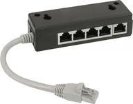 Patchcordy - InLine ISDN Splitter 5x RJ45 żeński 15cm Kabel z terminal resistors - 699 - miniaturka - grafika 1