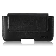 Etui i futerały do telefonów - SURAZO Premium 100% skóra naturalna pokrowiec na pasek do Apple iPhone 15 Pro, etui skórzane – pozioma kabura etui ochronne [pełna skóra etui na telefon komórkowy] pokrowiec na pasek Case Cover - miniaturka - grafika 1