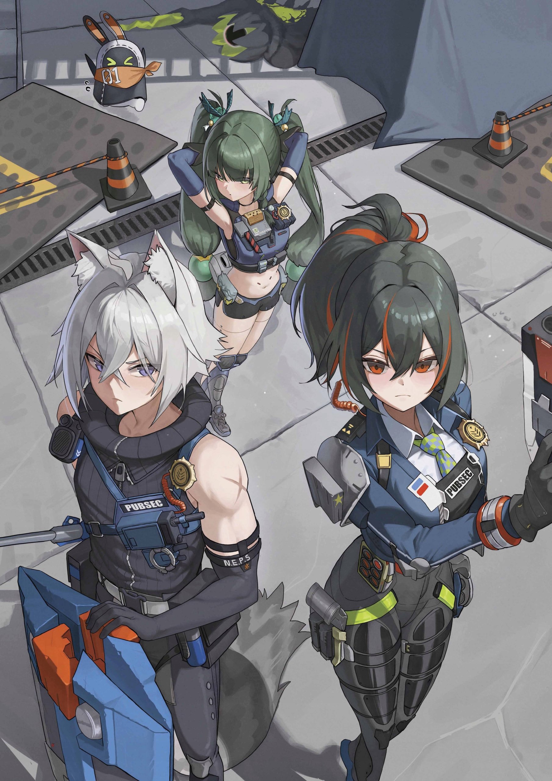 Plakat A3 Zenless Zone Zero Zzz Anime Gra Zhu Yuan Qingyi Seth