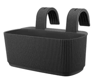 Kieliszki - Doniczka Balustrada Pera Antracyt Na Balkon - miniaturka - grafika 1