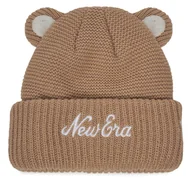 Czapki dla dzieci - Czapka New Era Teddy Bear Ears Cuff Knit Beanie 60580864 Brązowy - miniaturka - grafika 1