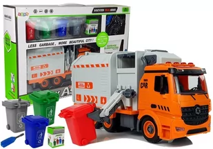 Zestaw DIY Śmieciarka Sorter Segregowanie Odpadów Gra Śrubokręt Dźwięk Efekty Świetlne - Samochody i pojazdy dla dzieci - miniaturka - grafika 1