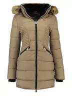 Kurtki damskie - Geographical Norway Płaszcz zimowy "Abeille" w kolorze beżowym - miniaturka - grafika 1