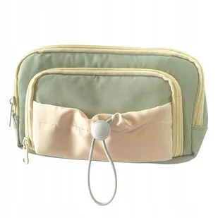 Duży Piórnik Szkolny dwukomorowy zielony organizer na przybory dziecka - Piórniki Duży Piórnik Szkolny dwukomorowy zielony organizer na przybory dziecka - Piórniki - miniaturka - grafika 1