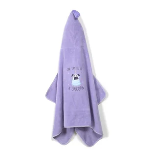 LA MILLOU RĘCZNIK BAMBOO - M - PURPLE DOGGY UNICORN - Okrycia kąpielowe dla dzieci - miniaturka - grafika 1