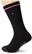 Skarpetki męskie - Tommy Hilfiger Iconic Men's Socks (2 sztuki) skarpetki, męskie, czarny, 47/49 EU - miniaturka - grafika 1
