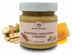 Ogródek Dziadunia Musztarda Chrzanowa z Miodem 210g - Musztardy - miniaturka - grafika 1