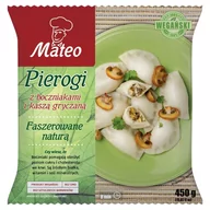 Dania mrożone - Mateo Pierogi z boczniakami i kaszą gryczaną 450 g - miniaturka - grafika 1