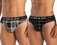 Majtki męskie - SLIPY męskie LAMA M-738 BAWELNIANE 2szt majtki r.M - miniaturka - grafika 1