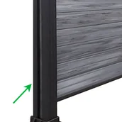 Ogrodzenia - Słupek Ogrodzeniowy Aluminiowy 68x68 mm – dł. 2 m - miniaturka - grafika 1