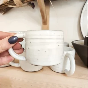 POTPOTSTUDIO Ceramiczny kubeczek do espresso POTPOTSTUDIO Carbon 150 ml 9359-uniw - Kubki - miniaturka - grafika 1