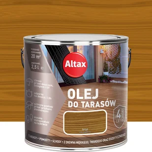 Olej do tarasów Brąz 2.5 l Altax - Farby i impregnaty do drewna - miniaturka - grafika 1