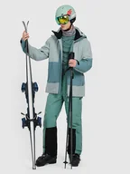 Spodnie narciarskie - 4F Spodnie narciarskie z szelkami membrana Dermizax 20000 męskie - oliwkowe M - miniaturka - grafika 1