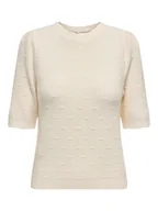 Swetry damskie - ONLY Sweter w kolorze kremowym - miniaturka - grafika 1