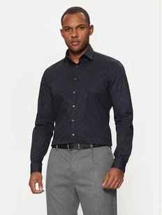 Calvin Klein Koszula K10K113846 Granatowy Slim Fit - Koszule męskie - miniaturka - grafika 1
