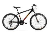 Rowery - 26190003-B - 19 L Rower ROMET Rambler R6.0 czarno-pomarańczowo-czerwony - miniaturka - grafika 1