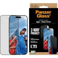 Szkła hartowane na telefon - Szkło prywatyzujące PANZERGLASS Ultra-Wide Fit do Apple iPhone 17 / 16 Pro - miniaturka - grafika 1