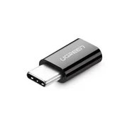Adaptery i przejściówki - Ugreen Ugreen adapter z micro USB na USB Typ-C Czarny ugreen_20200302153633 - miniaturka - grafika 1