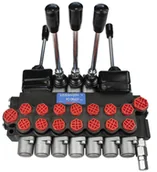 Akcesoria do hydrauliki siłowej - Rozdzielacz hydrauliczny Presko 7-sekcyjny z joysticki + dźwignie - miniaturka - grafika 1