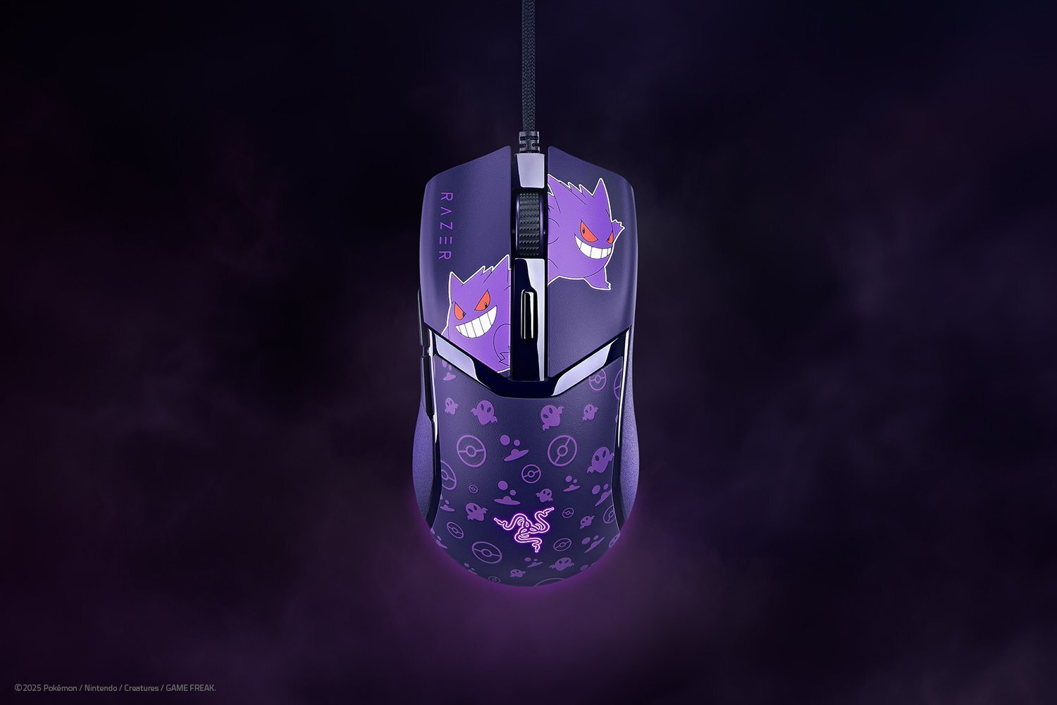 Razer Cobra Gengar Edition myszka Gaming Po prawej stronie USB Typu-A Optyczny 8500 DPI RZ01-04650700-R3M1