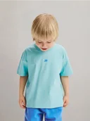 Bluzki dla niemowląt - Reserved - Bawełniany t-shirt - miętowy - miniaturka - grafika 1