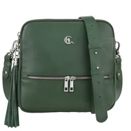 Torebki damskie - Torebka listonoszka Canaletto z naturalnej skóry groszkowanej i srebrnymi detalami TD840s220 - miniaturka - grafika 1