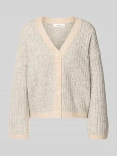 Sweter o kroju relaxed fit z dzianiny z mieszanki wełny z dodatkiem wełny z alpaki model ‘FALVA’ - Swetry damskie - miniaturka - grafika 1