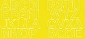 Pasmanteria - Litery samoprzylepne z połyskiem, żółte, 5 cm - miniaturka - grafika 1
