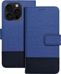 OEM Kabura GOMMA Book do IPHONE 16 Plus niebieski - Etui i futerały do telefonów - miniaturka - grafika 1