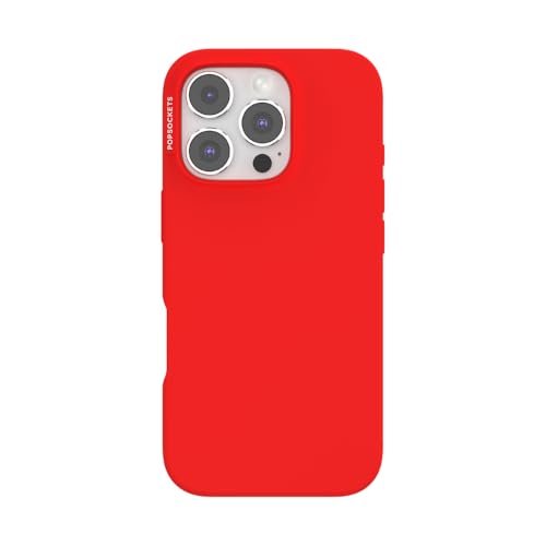 PopSockets Etui do iPhone'a 16 Pro kompatybilne z MagSafe, etui na telefon iPhone 16 Pro, kompatybilne z bezprzewodowym ładowaniem, tylko etui - różowe