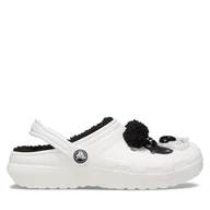 Buty dla dziewczynek - Klapki Crocs Classic Lined Iam Panda Bear Clog K 210400 Biały - miniaturka - grafika 1